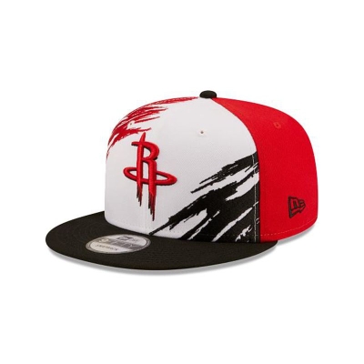 Red Houston Rockets Hat - New Era NBA Splatter 9FIFTY Snapback Caps USA6318405